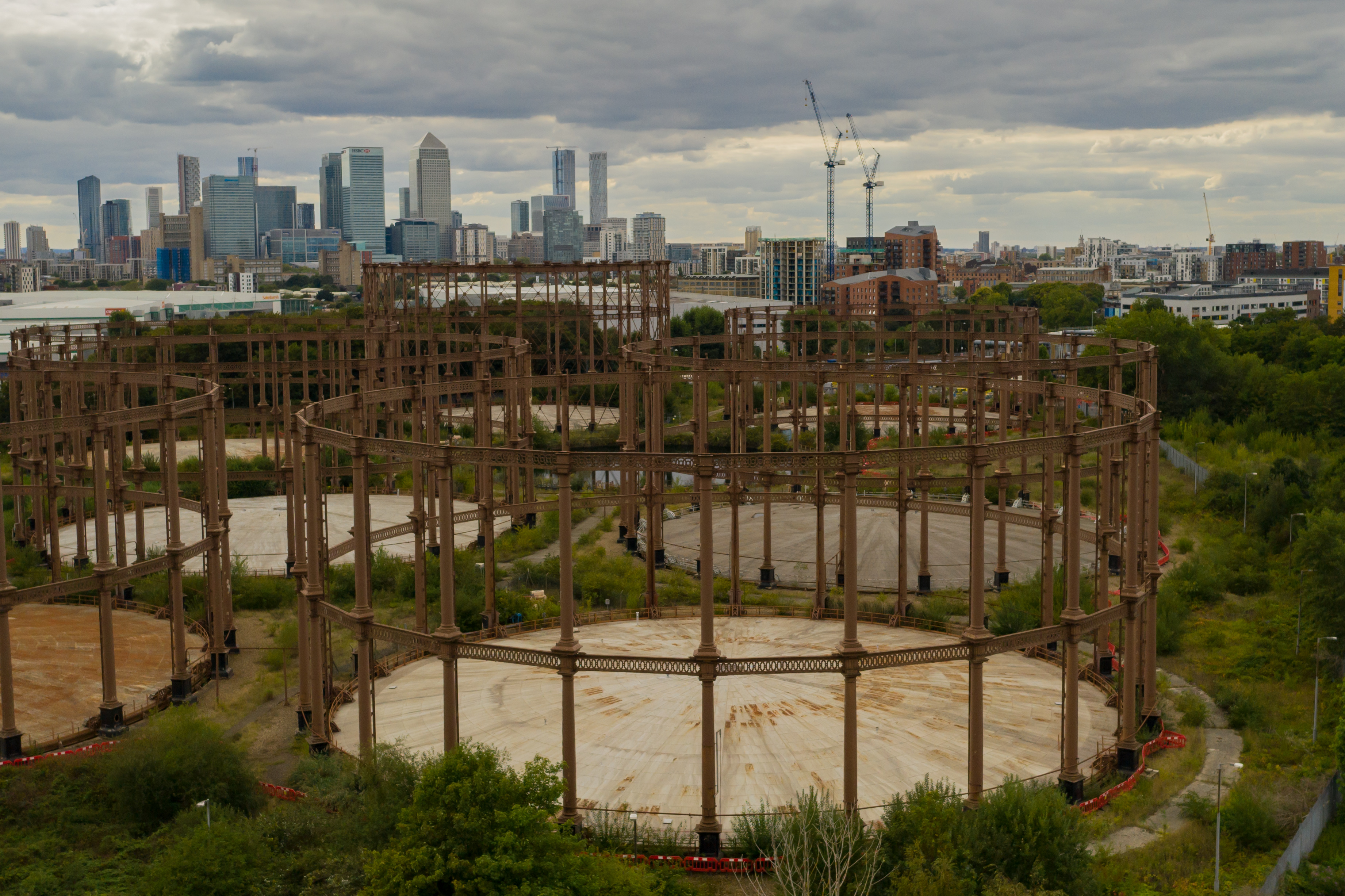 Bromley-by-Bow Victorian gasholder frame